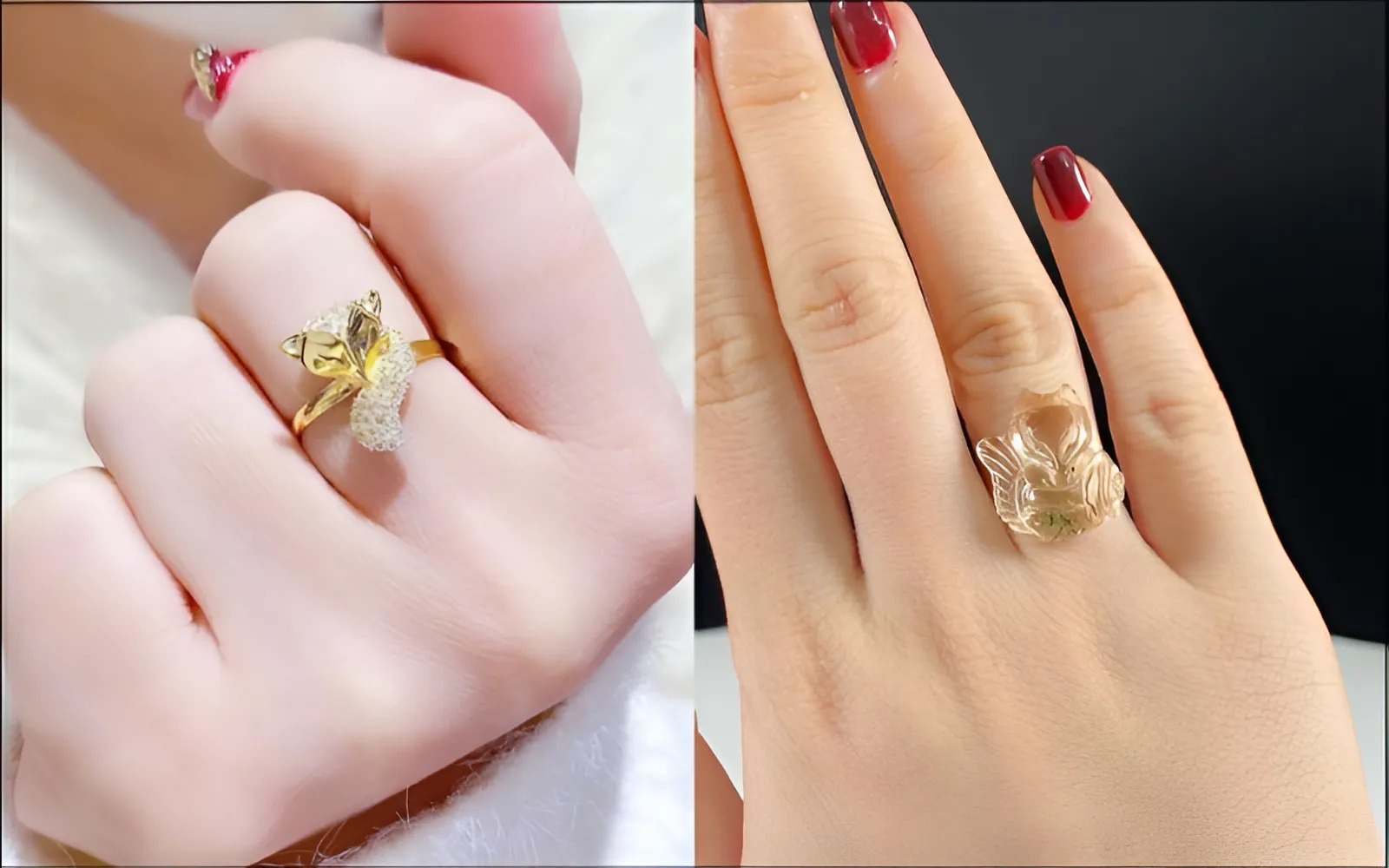 Nữ mệnh Thổ: Ưu tiên nhẫn ngón áp út, giữa cho tình duyên, tài lộc.