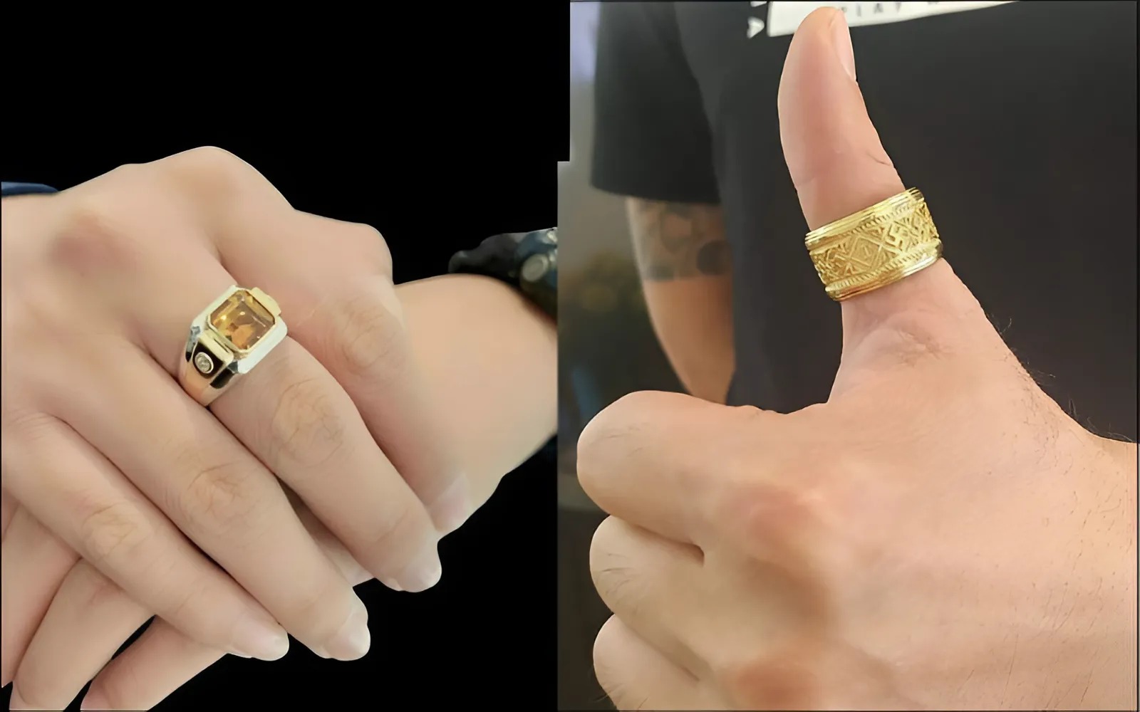 Nam mệnh Thổ: Đeo nhẫn ngón cái, giữa để khẳng định vị thế.