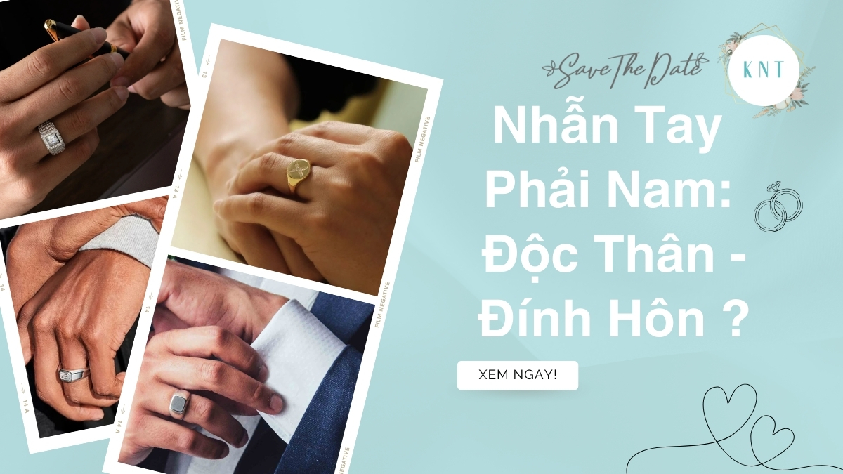 Nhẫn tay phải nam
