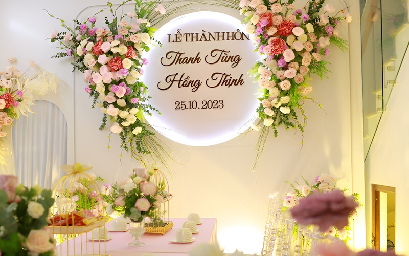 Trang trí trong buổi lễ thành hôn