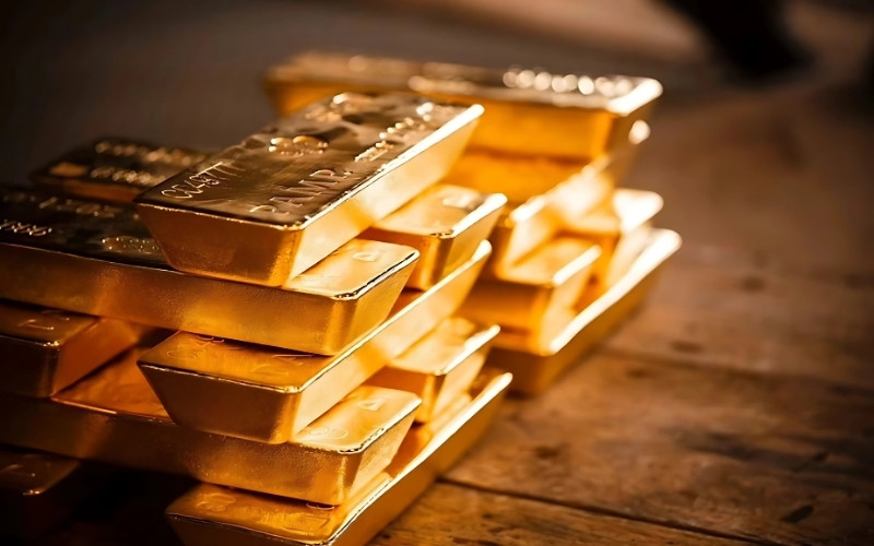 Vàng ròng có màu sắc vàng óng đậm rất đặc trưng