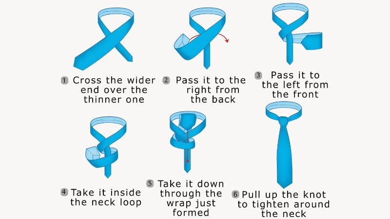 Hình minh họa cách thắt Four-in-Hand