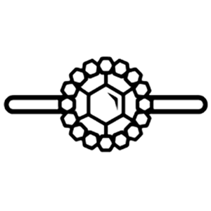 Icon Kim Cương được chạm khắc hình bông hoa