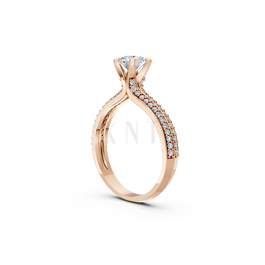 Nhẫn đính hôn R350 là món quà ý nghĩa cho quý cô