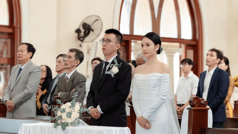 Trong Thánh lễ Hôn phối Công giáo, âm nhạc là lời cầu nguyện được cất lên để tôn vinh Thiên Chúa