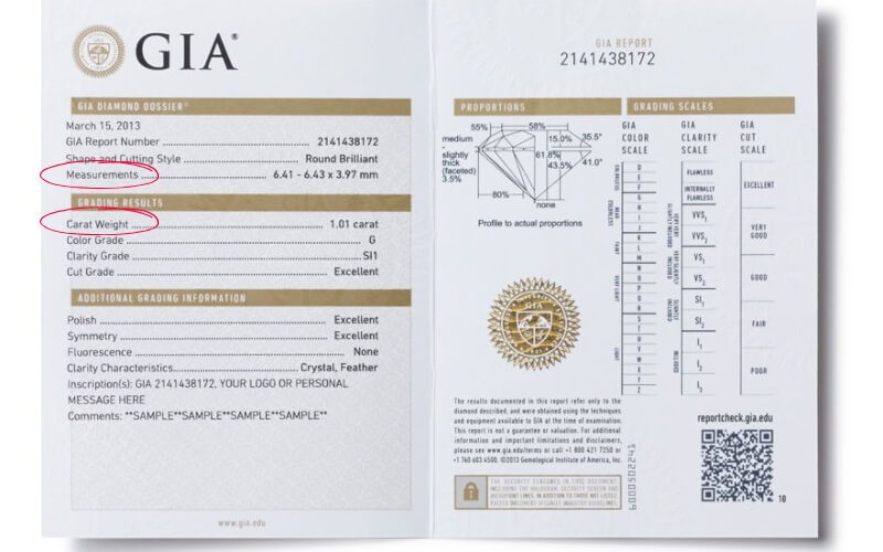 Giấy chứng nhận GIA