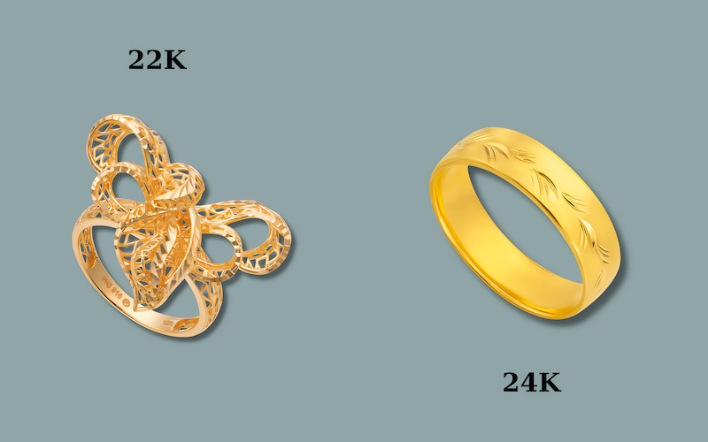 Vàng 22K bền hơn vàng 24K, phù hợp làm nhẫn cưới sử dụng thường