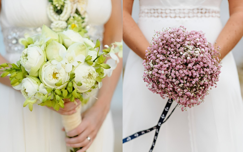 Một bó hoa cưới phụ được chuẩn bị riêng cho nghi thức tung hoa, giúp cô dâu giữ lại bó hoa chính làm kỷ niệm