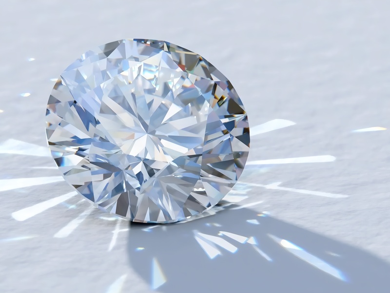 Hiệu ứng ánh sáng của giác cắt Round Brilliant.