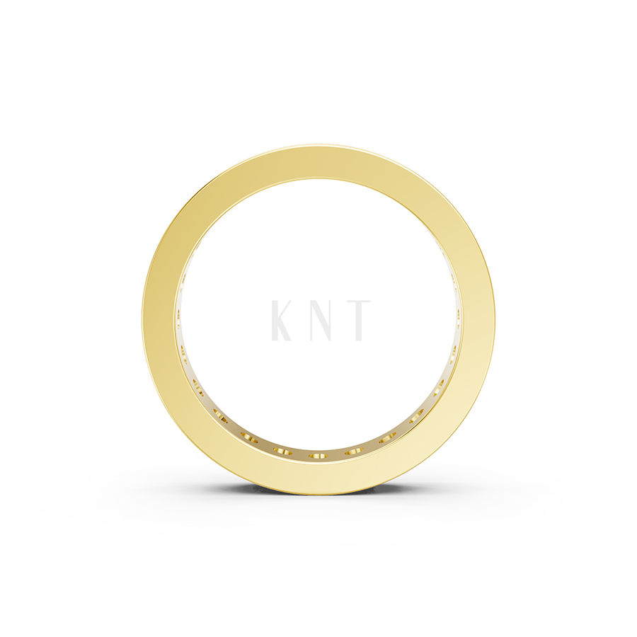 Nhẫn vĩnh cửu VC1 màu Vàng Gold vàng 10K/14K/18K/607 đính đá nhỏ, thanh lịch