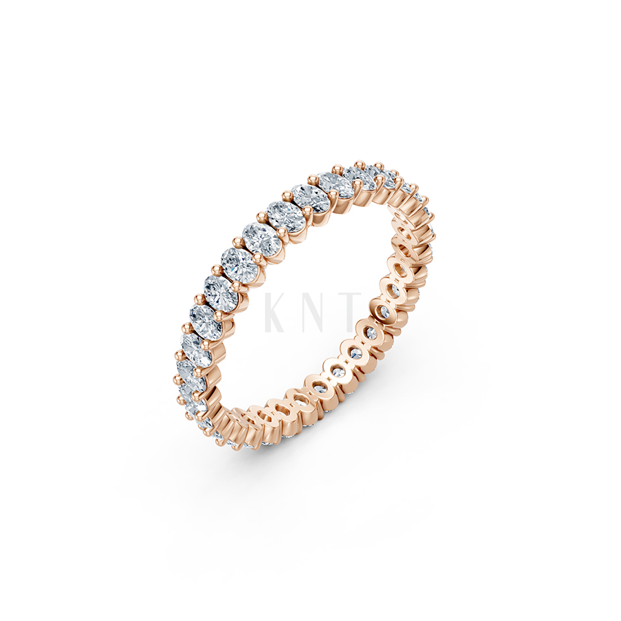 Nhẫn vĩnh cửu VC3 màu vàng hồng Rose Gold họa tiết ấn tượng, cá tính