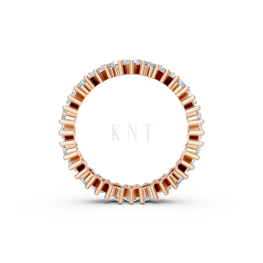 Nhẫn vĩnh cửu VC5 màu vàng hồng Rose Gold vàng đẹp, họa tiết hình học, độc đáo