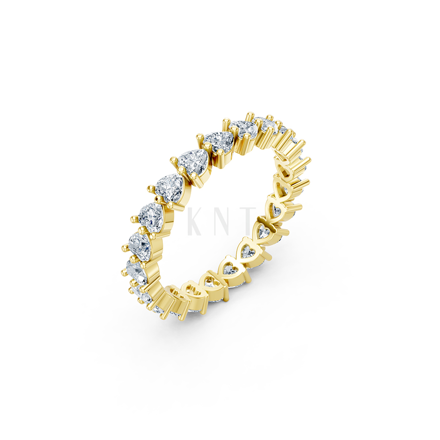 Nhẫn vĩnh cửu VC8 màu Vàng Gold thiết kế độc đáo, sang trọng