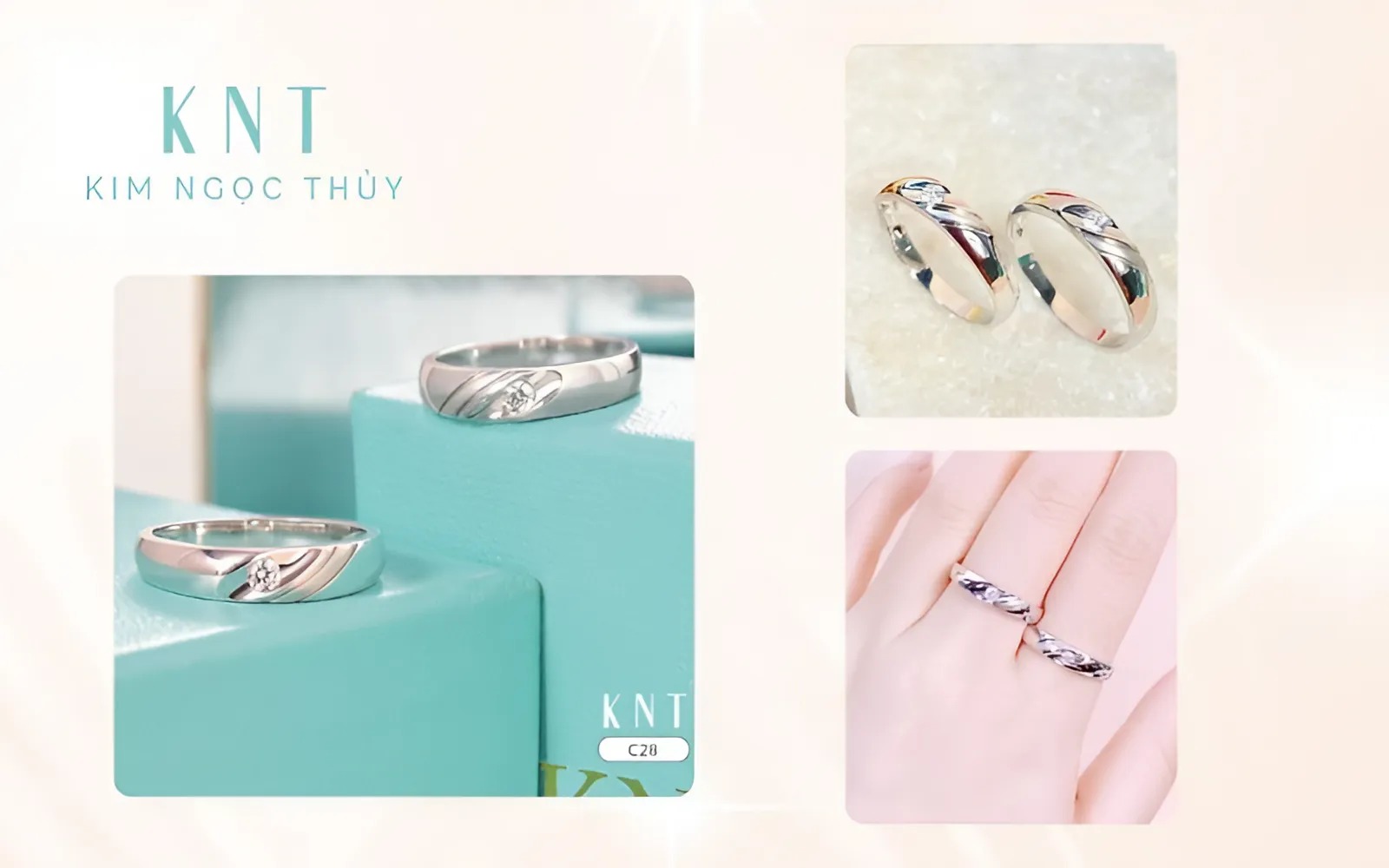 Nhẫn trơn sẽ giúp bạn dễ nong nhẫn hơn