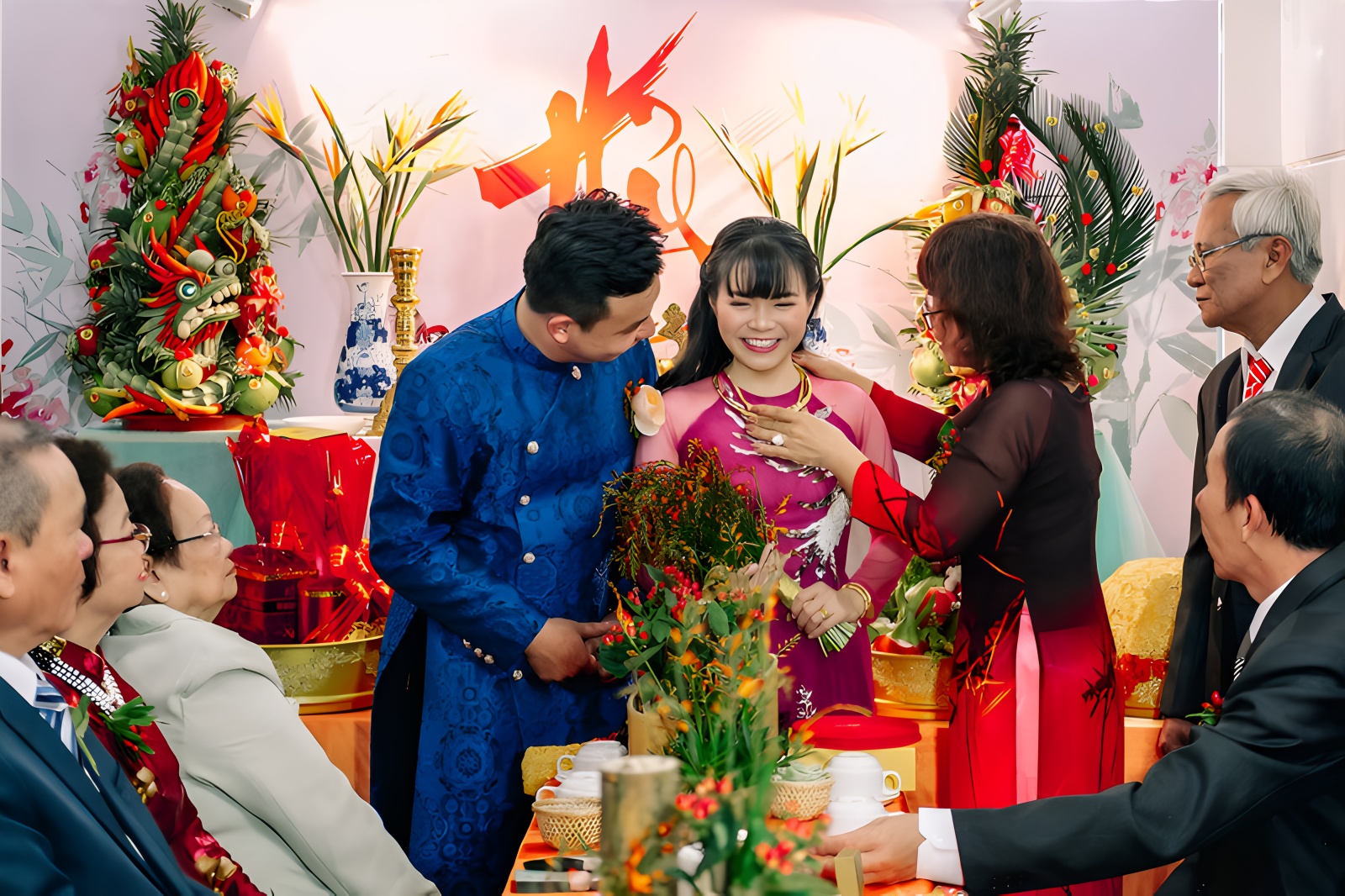 Lễ vật thể hiện lòng biết ơn sâu sắc.