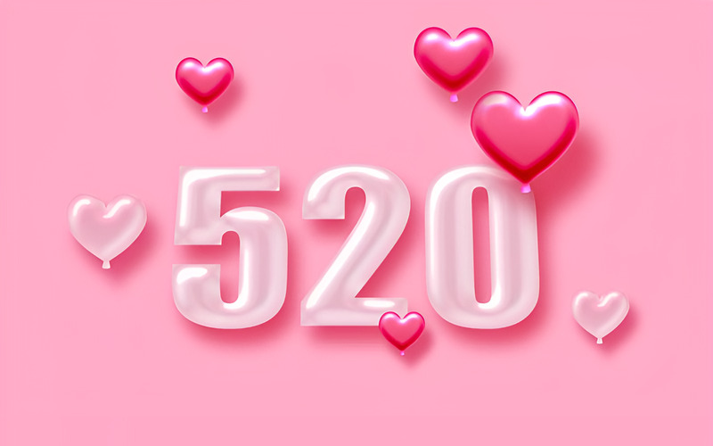 Số 520 tượng trưng cho mật mã tình yêu "Anh yêu em"