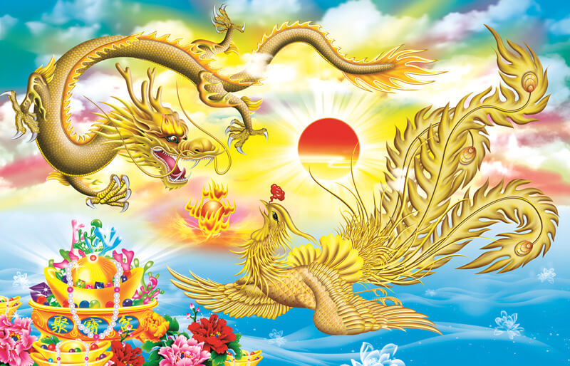 Long Phụng sum vầy - Biểu tượng hòa hợp Âm Dương.