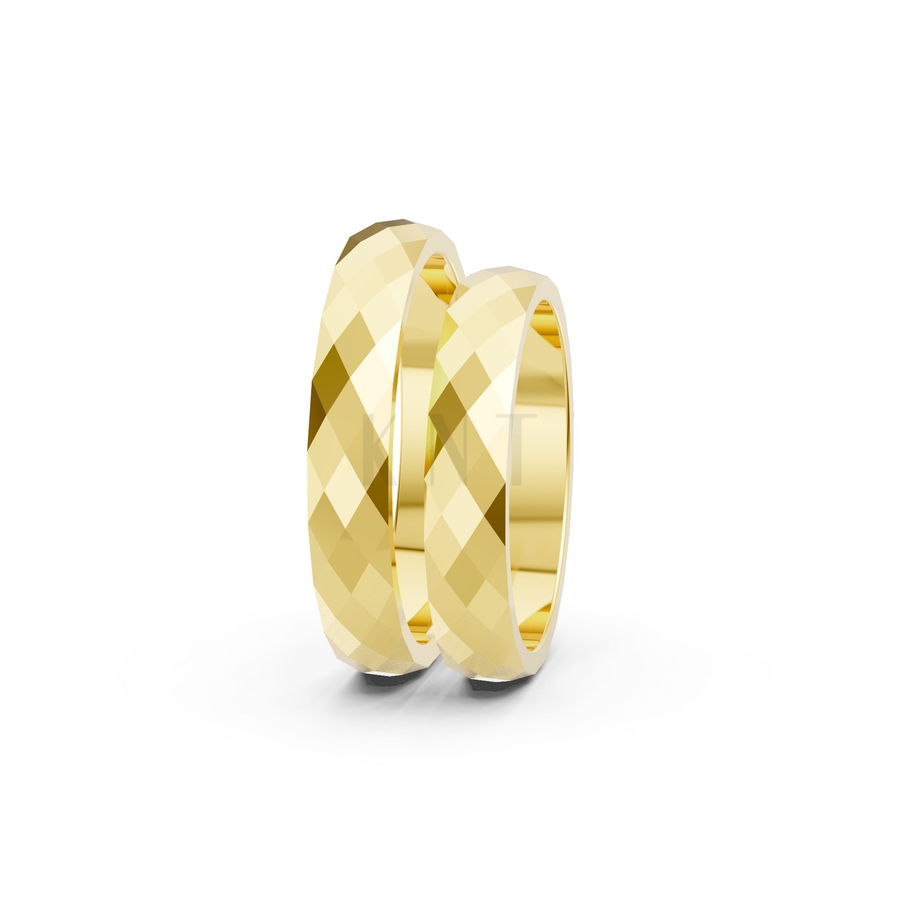 Nhẫn cưới A144 màu Vàng Gold thiết kế tinh xảo, độc đáo