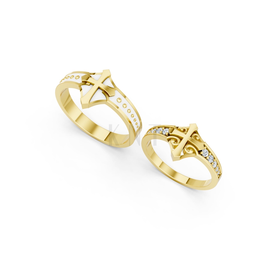 Nhẫn cưới A178 màu Vàng Gold vàng 10K/14K/18K/607 cao cấp, thanh lịch