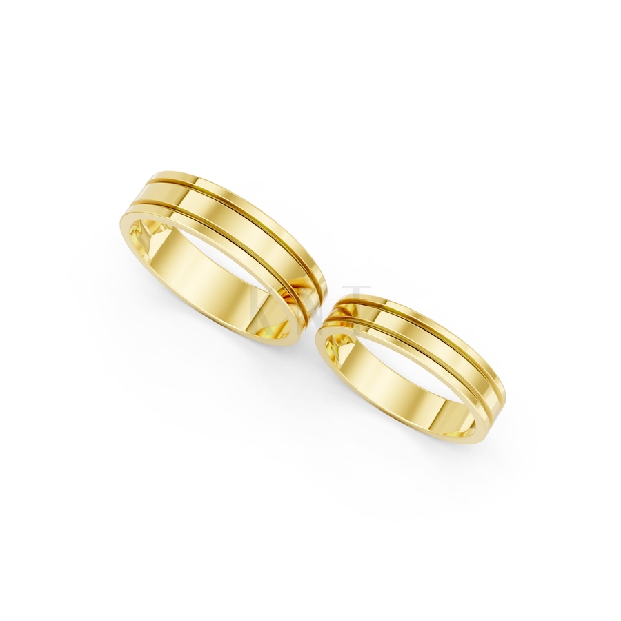 Nhẫn cưới A223 màu Vàng Gold vàng 10K/14K/18K/607 cao cấp, thanh lịch