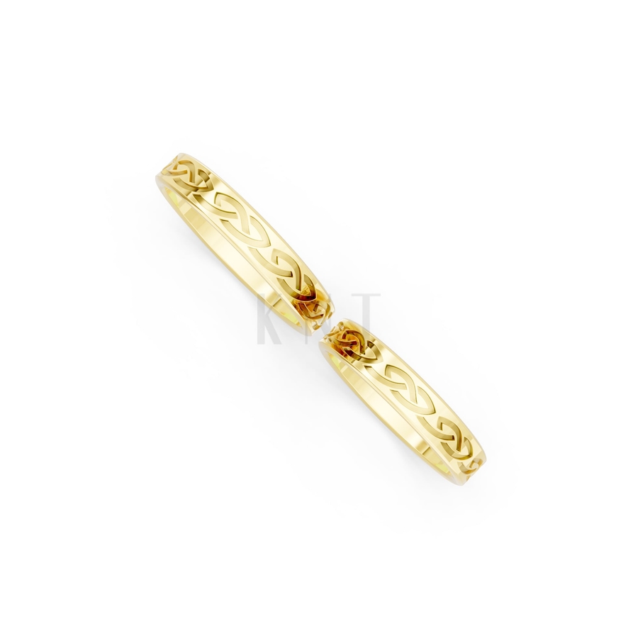 NHẪN CƯỚI E873 màu Vàng Gold vàng 10K/14K/18K/607 cao cấp, thanh lịch