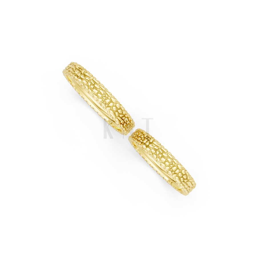 Nhẫn cưới H47 màu Vàng Gold thiết kế tinh xảo, độc đáo