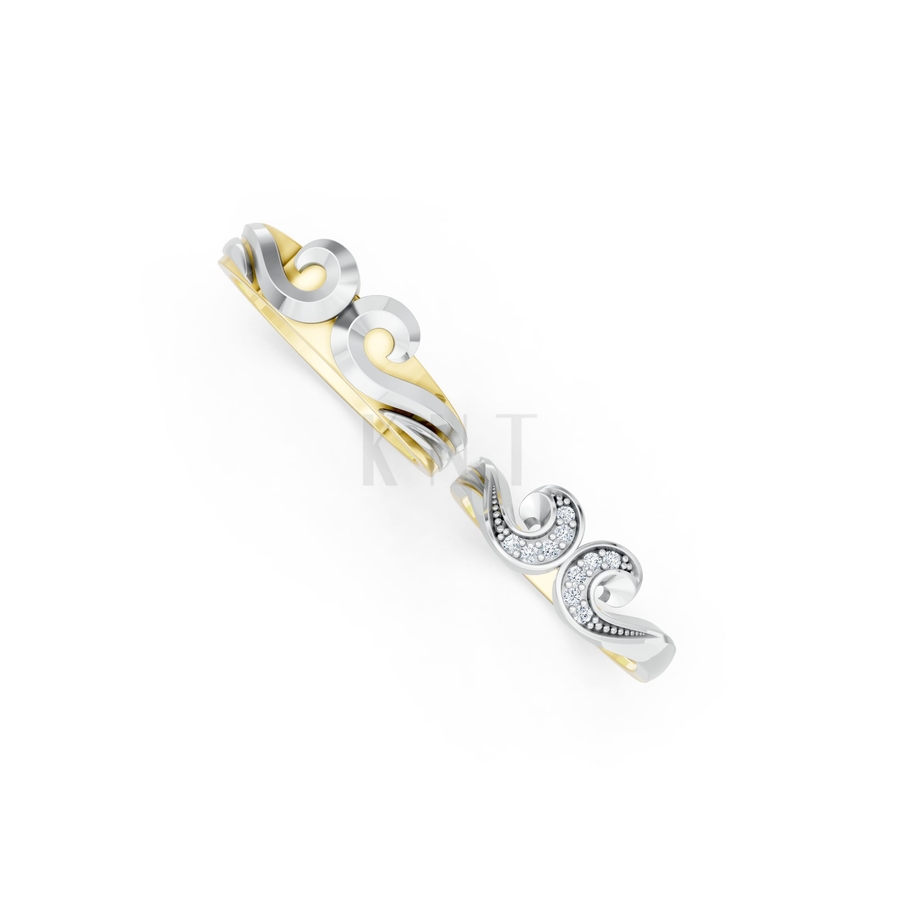 Nhẫn cưới H64 phối màu Dual Color thiết kế đối xứng, phong cách, ấn tượng