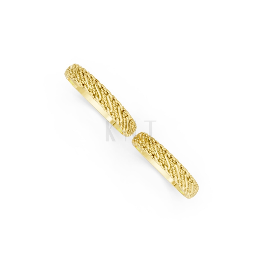 Nhẫn cưới H71 màu Vàng Gold thiết kế tinh xảo, độc đáo