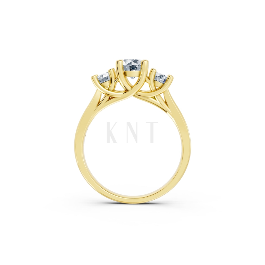 Nhẫn đính hôn đá US R314 màu Vàng Gold vàng 10K/14K/18K/607 cao cấp, thanh lịch