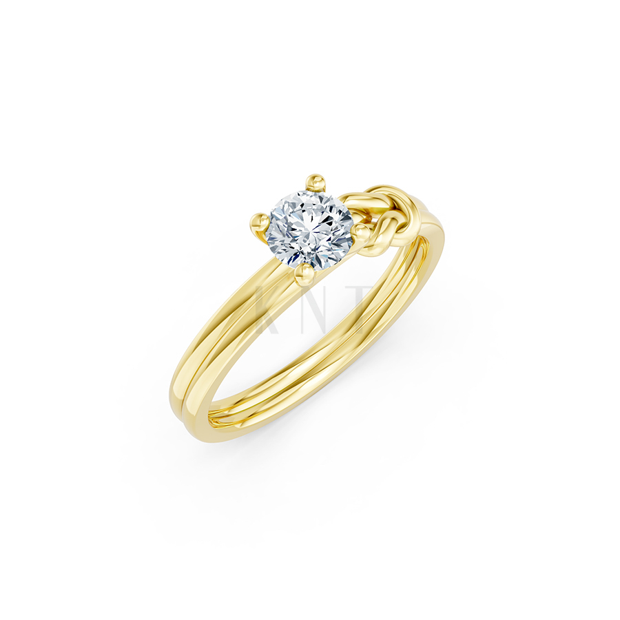 Nhẫn đính hôn đá cao cấp R326 – Aaliyah màu Vàng Gold thiết kế tinh tế, sang trọng