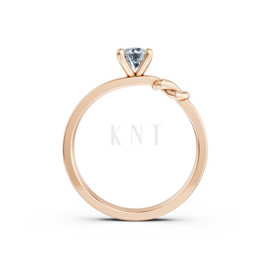 Nhẫn đính hôn đá cao cấp R326 – Aaliyah màu vàng hồng Rose Gold thiết kế đối xứng, phong cách, ấn tượng