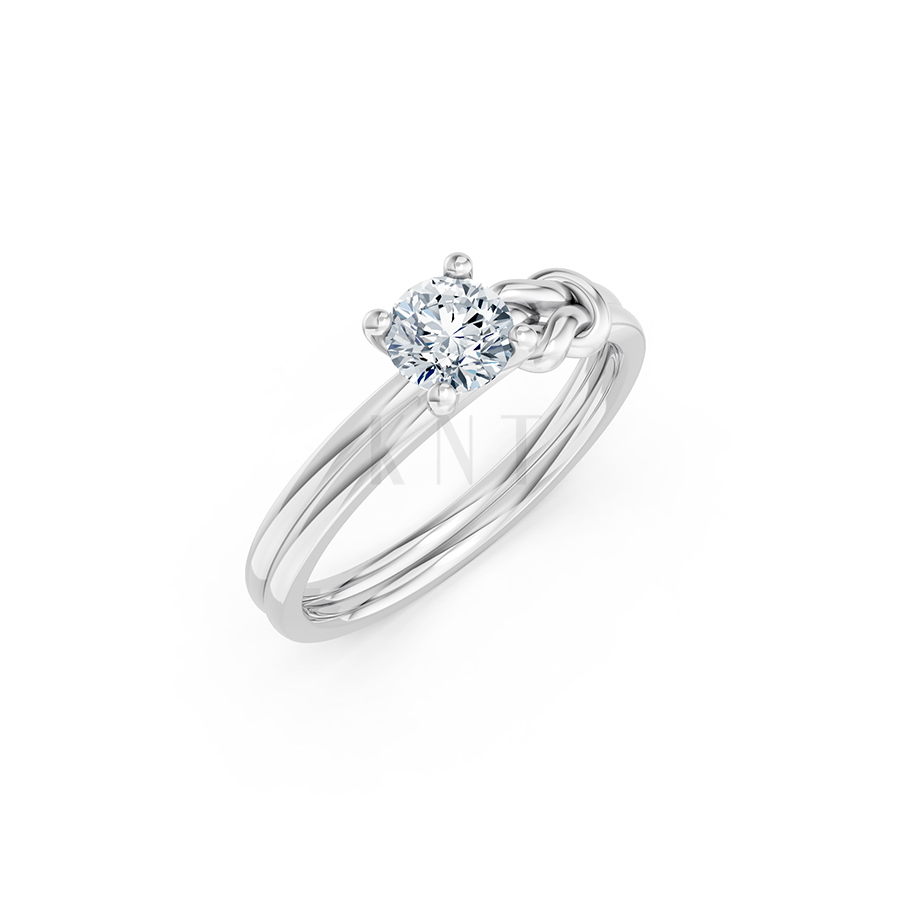 Nhẫn đính hôn đá cao cấp R326 – Aaliyah màu vàng trắng White Gold kiểu dáng hiện đại, nổi bật