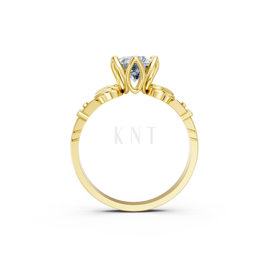 Nhẫn đính hôn Hy Lạp R363 – EROS màu Vàng Gold vàng 10K/14K/18K/607 cao cấp, thanh lịch