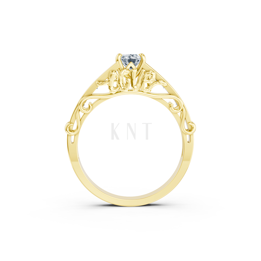 Nhẫn đính hôn Hy Lạp R369 – PISTIS màu Vàng Gold vàng 10K/14K/18K/607 cao cấp, thanh lịch