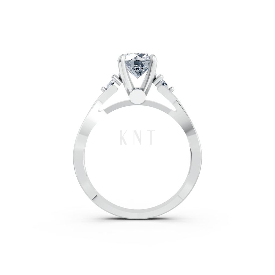 Nhẫn đính hôn đá cao cấp R397 – AILANI màu vàng trắng White Gold kiểu dáng cá tính, hiện đại