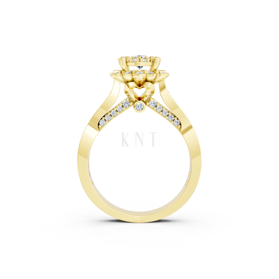 NHẪN ĐÍNH HÔN SEOUL R429 màu Vàng Gold vàng 10K/14K/18K/607 cao cấp, thanh lịch