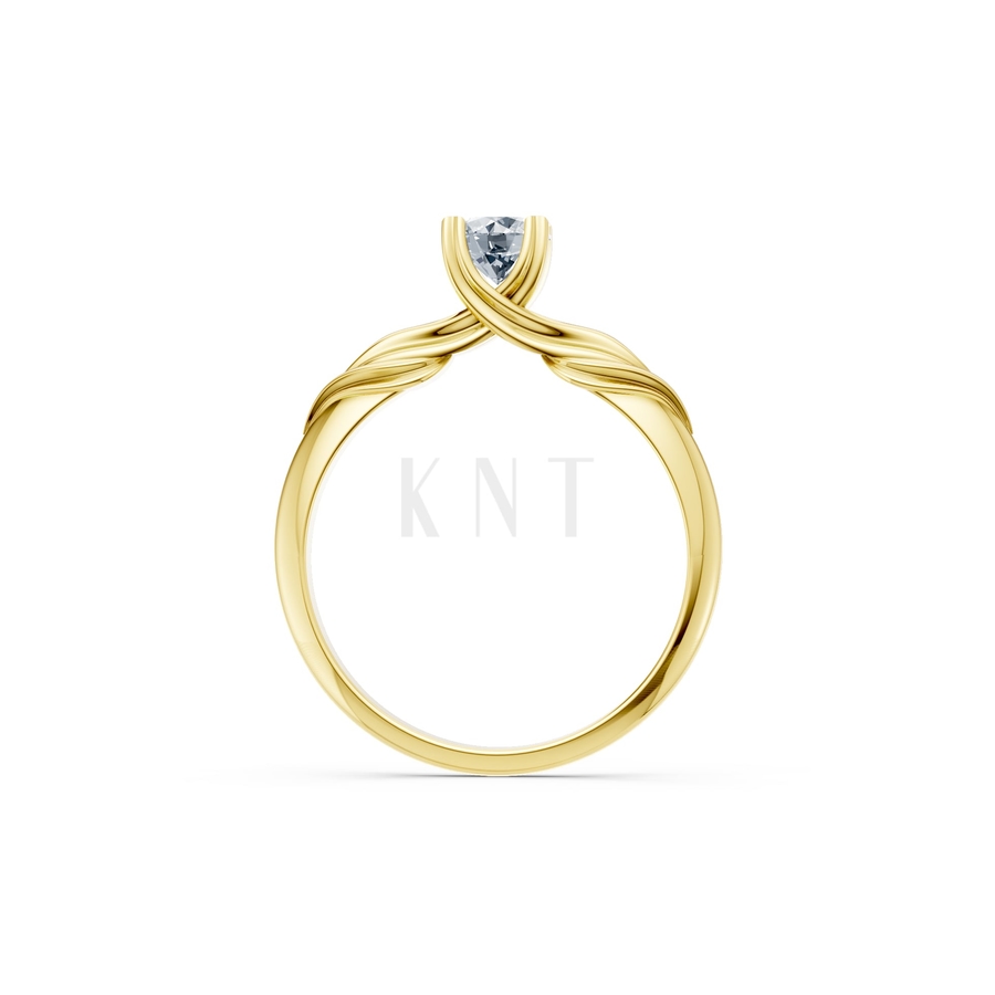 Nhẫn đính hôn R480 màu Vàng Gold vàng 10K/14K/18K/607 cao cấp, thanh lịch