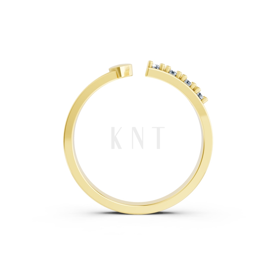 Nhẫn Nữ EURO Style RNN25 màu Vàng Gold thiết kế phá cách, sang trọng