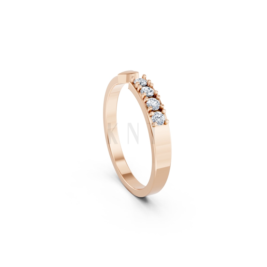 Nhẫn Nữ EURO Style RNN25 màu vàng hồng Rose Gold phong cách trẻ trung, nổi bật