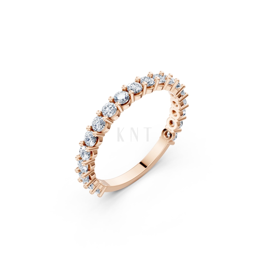 Nhẫn nữ Euro Style RNN11 màu vàng hồng Rose Gold họa tiết ấn tượng, cá tính