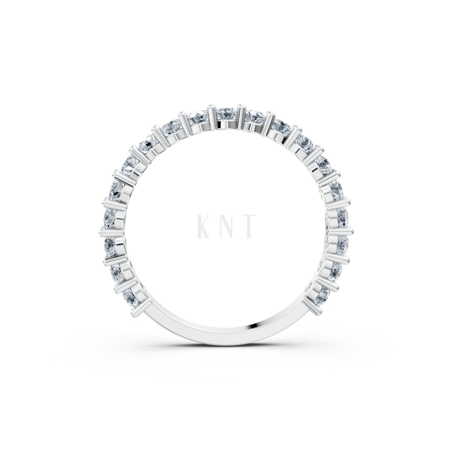 Nhẫn nữ Euro Style RNN11 màu vàng trắng White Gold kiểu dáng cá tính, hiện đại