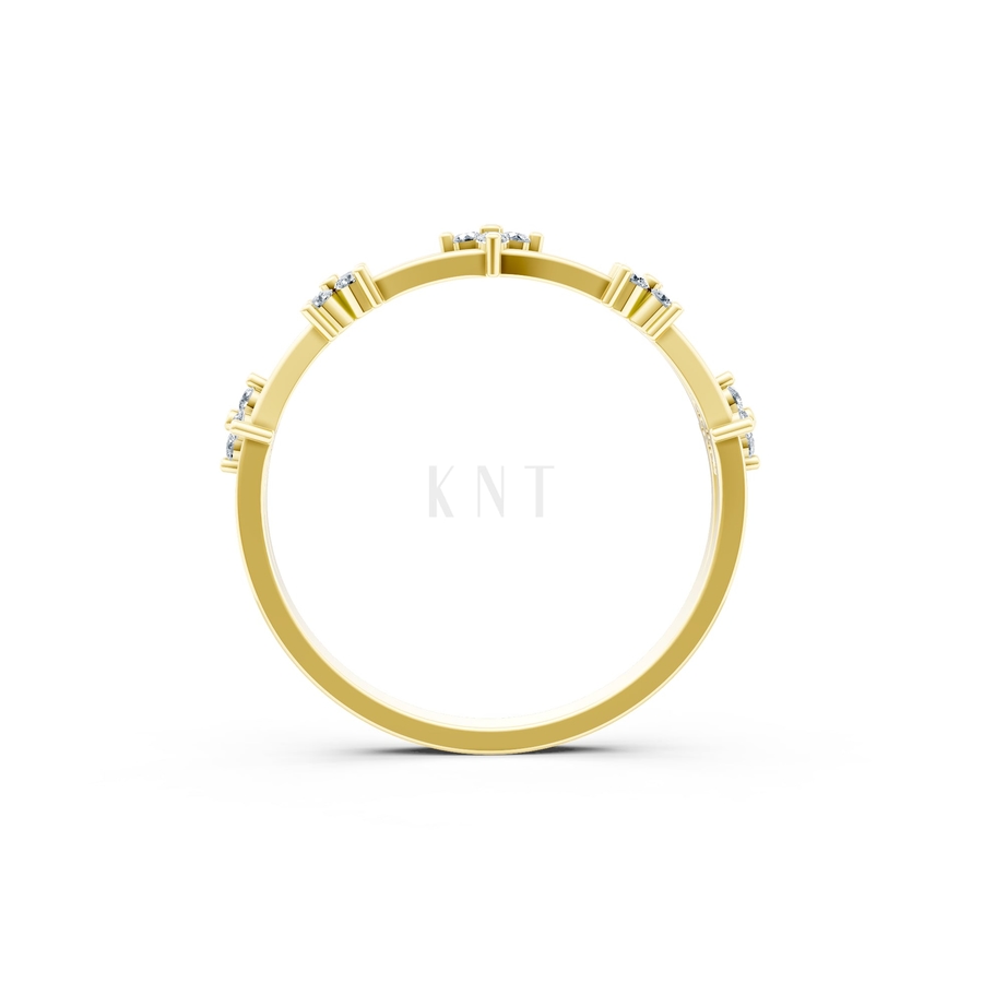 Nhẫn nữ Euro Style RNN24 màu Vàng Gold thiết kế tinh xảo, độc đáo