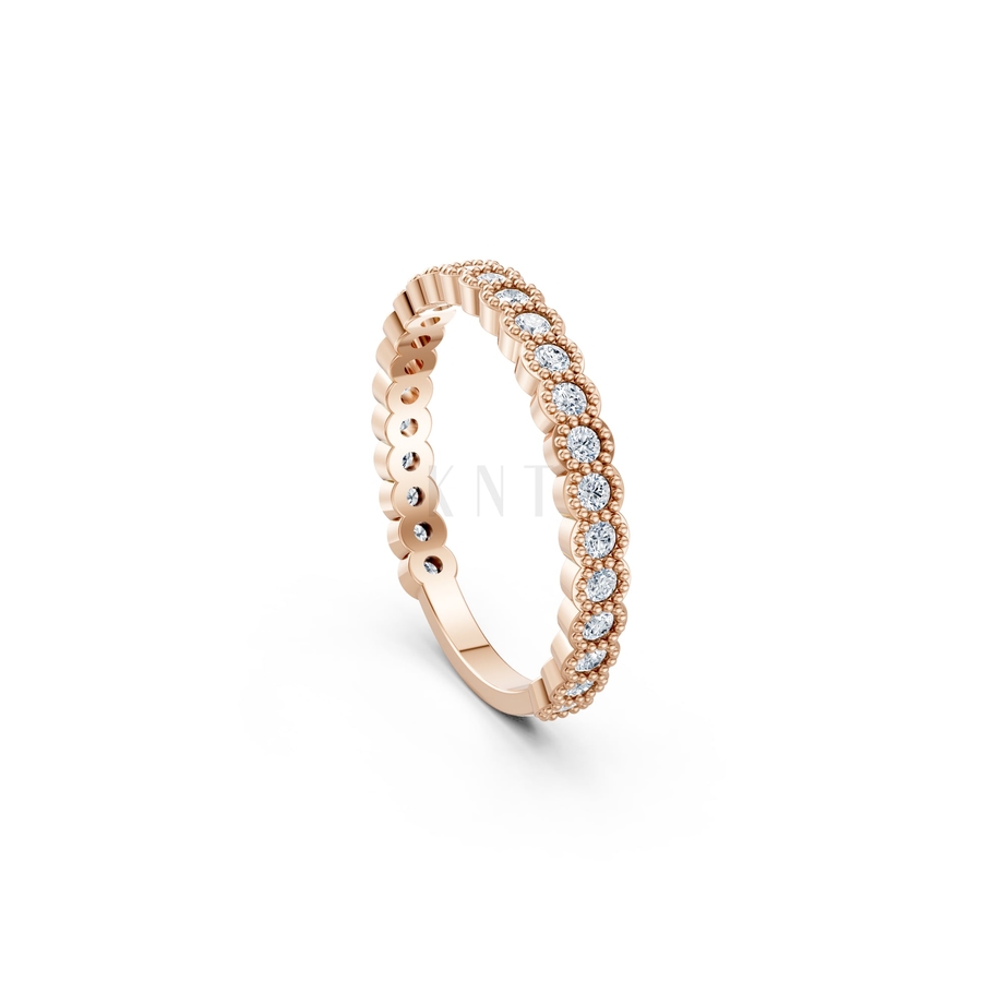 Nhẫn nữ Euro Style RNN3 màu vàng hồng Rose Gold phong cách trẻ trung, nổi bật