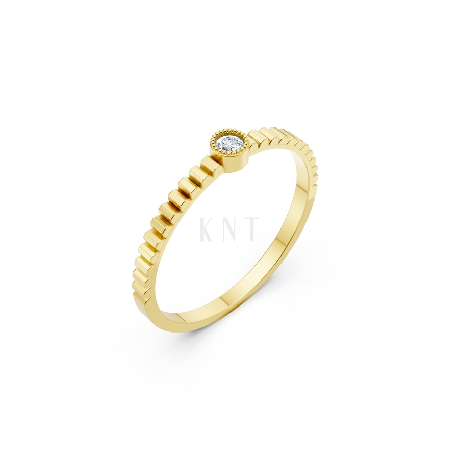 Nhẫn Nữ EURO Style – RNN38 màu Vàng Gold thiết kế tinh tế, sang trọng