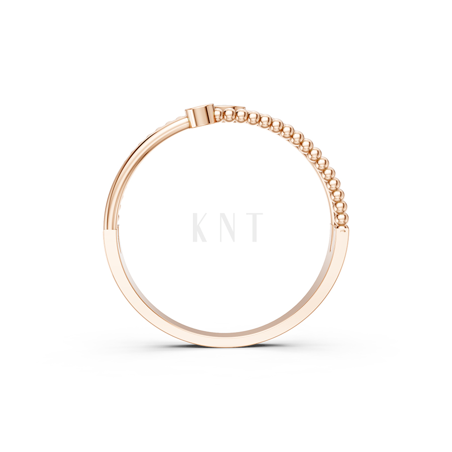 NHẪN NỮ EURO STYLE – RNN46 màu vàng hồng Rose Gold phong cách trẻ trung, nổi bật