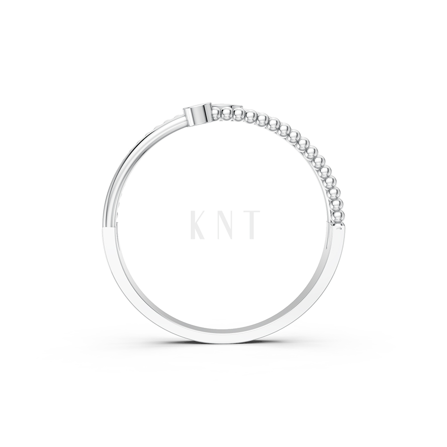 NHẪN NỮ EURO STYLE – RNN46 màu vàng trắng White Gold vàng sáng, đường nét sắc sảo, tinh tế