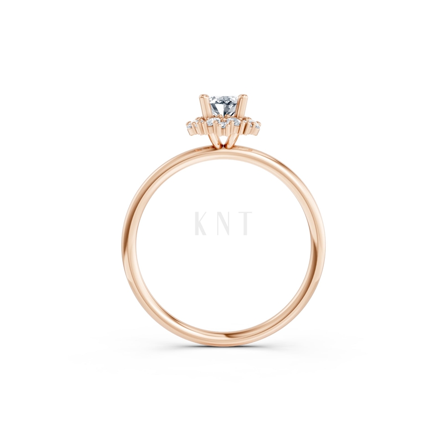 NHẪN NỮ AMERICAN STYLE – RNN52 màu vàng hồng Rose Gold vàng đẹp, họa tiết hình học, độc đáo