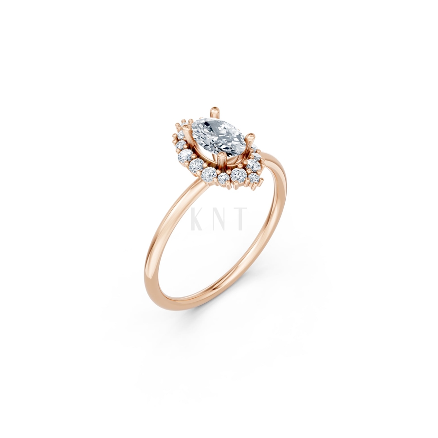 NHẪN NỮ AMERICAN STYLE – RNN52 màu vàng hồng Rose Gold họa tiết ấn tượng, cá tính