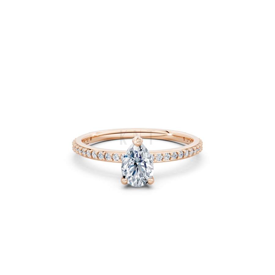 Nhẫn nữ American Style RNN57 màu vàng hồng Rose Gold thiết kế đối xứng, phong cách, ấn tượng