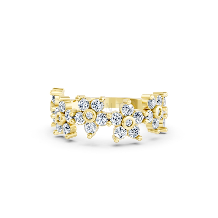 Nhẫn Nữ EURO Style RNN6 màu Vàng Gold thiết kế tinh xảo, độc đáo